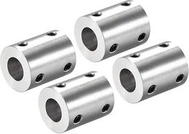 aprūpinimas žemėlapio veleno jungties jungtis nuo 5 mm iki 10 mm angos standžios jungties varžtų rinkinys L25XD20 aliuminio lydinio pakuotė 4 vnt.