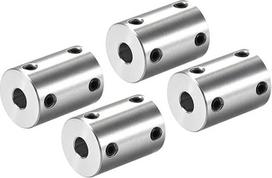 aprūpinimas žemėlapio veleno jungties jungtis nuo 6 mm iki 6,35 mm angos standžios jungties varžtų rinkinys L25XD18 aliuminio lydinio pakuotė, 4 vnt.