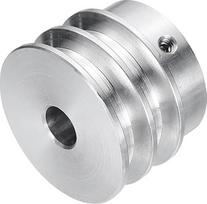 aprūpinimo žemėlapis V tipo skriemulys 10mm Bore 40mm OD Double Groove Aliuminio lydinio variklio veleno grąžtas 6mm PU formos diržas