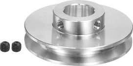 aprūpinimo žemėlapis V tipo skriemulys 14mm Bore 50mm OD vieno griovelio aliuminio lydinio 3-5mm PU apvalaus diržo variklio veleno gręžimo