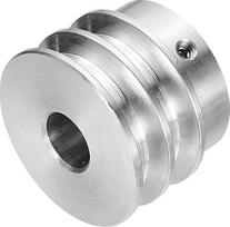 aprūpinimo žemėlapis V tipo skriemulys 15mm Bore 40mm OD Double Groove Aliuminio lydinio variklio veleno grąžtas 6mm PU formos diržas
