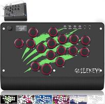 Arcade Fight Stick GM-16, visų mygtukų "Gamerfinger" su pasirinktinėmis RGB ir Turbo funkcijomis, arkadinis valdiklis "Street Fight", skirtas PC/PS4/PS3/Switch/Steam žaidimų klaviatūrai, palaiko "Hot Swap" ir SOCD