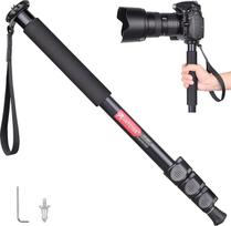 ARTCISE fotoaparato monopodas 156 cm aliuminio lydinio fotografijos kompaktiškas monopodas su 4 sekcijomis aukščio lengvas kelionių stovas DSLR fotoaparatui apkrovos talpa 15 kg