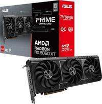 ASUS "Prime Radeon RX 9060 XT OC Edition" 16GB GDDR6 žaidimų vaizdo plokštė (AMD Radeon RX9060XT, AMD RDNA 4 architektūra, PCIe 5.0, 1x HMDI 2.1b, 2x DisplayPort 2.1a, PRIME-RX9060XT-O16G)