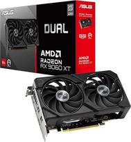 ASUS Dual Radeon RX9060XT 8G GDDR6 žaidimų vaizdo plokštė (AMD Radeon RX9060XT, AMD RDNA 4 architektūra, 2,5 lizdo konstrukcija, dviguba BIOS, PCIe 5.0, 1x HMDI 2.1b, 2x DisplayPort 2.1a, DUAL-RX9060XT-8G)