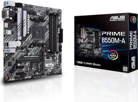 ASUS Prime B550M-A/CSM AMD AM4 (3 kartos "Ryzen") microATX komercinė pagrindinė plokštė (PCIe 4.0, ECC atmintis, 1GB LAN, HDMI 2.1/D-Sub, 4K @ 60HZ, TPM, ASUS Control Center Express)