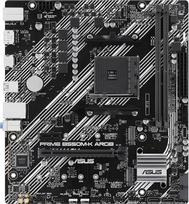 ASUS Prime B550M-K ARGB Žaidimų pagrindinė plokštė Socket AMD AM4 (mATX, PCIe 4.0, 2X M.2, DisplayPort, HDMI, SATA 6Gb/s, Aura Sync)
