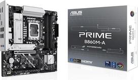 ASUS Prime B860M-A-CSM Pagrindinė plokštė "Intel" LGA 1851 lizdas (Intel B860, mATX, DDR5 atmintis, PCIe 5.0 x16, 2x M.2, HDMI, Dual DisplayPort, USB 20Gbps Type-C, Aura Sync)
