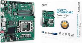 ASUS Pro H610T D4-CSM Verslo pagrindinė plokštė "Intel LGA 1700" lizdas (plonas mini-ITX, PCIe 4.0, DDR4, HDMI, DisplayPort, USB-A, USB 3.2 Gen2)