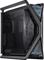 ASUS ROG Hyperion GR701 BTF Edition E-ATX žaidimų korpusas - palaiko pagrindines plokštes su paslėptais prievadais, 420 mm dvigubo radiatoriaus palaikymas, 4x 140 mm ventiliatoriai, ARGB ventiliatorių koncentratorius, 60 W greitasis įkrovimas