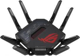 ASUS ROG Rapture GT-BE98 keturių juostų "WiFi 7" žaidimų maršrutizatorius (320 MHz dažnių juostos plotis, du 10G prievadai, atsarginis WAN, mobiliojo žaidimo režimas, "Aura RGB", "AiMesh", VPN)