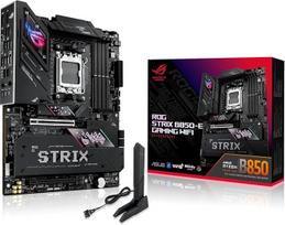 ASUS ROG Strix B850-E Gaming WiFi pagrindinė plokštė Socket AMD AM5 (AMD B850, E-ATX, DDR5 atmintis, PCIe 5.0, WiFi 7, 2X PCIe 4.0 M.2, Aura Sync)