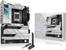 ASUS ROG STRIX X670E-A Gaming WiFi pagrindinė plokštė AMD AM5 lizdas (Ryzen 7000, ATX, DDR5 atmintis, 4x M.2, USB 3.2 Gen 2x2, PCIe 5.0, Q-Release, M.2 Backplate, WiFi 6E, Aura Sync)