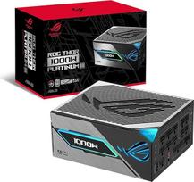 ASUS ROG Thor 1000W Platinum III žaidimų maitinimo šaltinis (GaN MOSFET, "Aura Sync RGB", suderinamas su ATX 3.1, pritaikytas PCIe 5.1, magnetinis OLED ekranas, turbininis režimas, "GPU-First", 80+ Platinum sertifikatas)