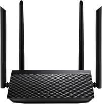 ASUS RT-AC1200 V2 maršrutizatorius ("WiFi 5 AC1200 MIMO", 4x "Fast Ethernet LAN", programų valdymas, DFS, IPv6)