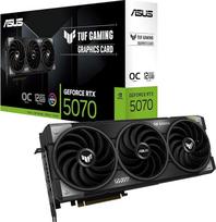 ASUS TUF Gaming "GeForce RTX 5070" 12GB GDDR7 OC Edition vaizdo plokštė (NVIDIA "Blackwell" architektūra ir DLSS 4, 2,5 lizdo konstrukcija, SSF, PCIe 5.0, 3X "DisplayPort 2.1b", 2X HDMI 2.1b)