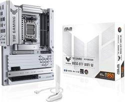 ASUS TUF Gaming B850-BTF WiFi W Pagrindinė plokštė AMD AM5 lizdas (Ryzen 9000, ATX, PCIe 5.0, DDR5 atmintis, "WiFi 7", paslėptų jungčių dizainas, "Aura Sync")