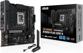 ASUS TUF TUF Gaming B760M-PLUS WiFi II pagrindinė plokštė Intel B760 LGA 1700 mATX (PCIe 5.0, M.2, DDR5, "WiFi 6E", Q antena, "Realtek" 2,5GB Ethernet, DP, HDMI, SATA 6Gb/s, USB Type-C, "Thunderbolt 4", "Aura Sync")