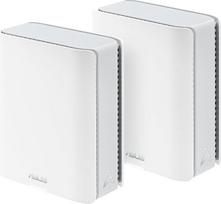 ASUS ZenWiFi BT10 Trijuostis "WiFi 7 Smart AiMesh" išplečiamasis maršrutizatorius (6 GHz WLAN, 18Gb/s, aprėptis iki 550 m², 2 x 10G prievadas, užraktas nuo vaikų, VPN), baltas