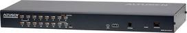 ATEN KH1516Ai 16 prievadų "Cat 5" didelio tankio KVM perjungiklis su USB/PS2 konsole ir prieiga per IP - juodas
