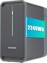 Atnaujinta balkono maitinimo stotis su atmintimi B2500, "Marstek" 2240 Wh LiFePO4 baterija, 6000 įkrovimo ciklų, 1600 W maks. 1600 W PV įvesties ir 800 W išvesties, išplečiama iki 8960 Wh, IP65 atsparumas vandeniui ir