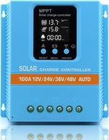 Atnaujintas 100A MPPT saulės įkrovos valdiklis 12V 24V 36V 48V LCD ekrano baterijos pažangus reguliatorius Max 100V įėjimas Dvigubas USB, skirtas švino rūgščiai / ličiui