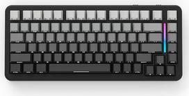 ATTACK SHARK M86 Gasket mechaninė klaviatūra, 75 % trijų režimų (BT/2.4G/USB-C) belaidė RGB žaidimų klaviatūra, šoninė graviruota, karšto keitimo, iš anksto sutepti linijiniai jungikliai, 4000 mAh juodas gradientas