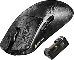 ATTACK SHARK R11 Ultra Carbon Fiber 8000Hz belaidė žaidimų pelė, 49 g itin lengva, 42000DPI, 20000FPS, PAW3950MAX, Nordic 52840, Ice Feel danga, BT/2.4G/Wired, PC/Mac, kaltinė juoda
