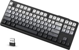ATTACK SHARK X FREEWOLF M87 80% Membraninis žaidimų akumuliatorius, TKL RGB mechaninis jutiklis SA PBT akumuliatorius BT /2,4 GHz, 4000 mAh akumuliatorius, geros kokybės, skirtas žaidimams, Mac/Win, QWERTY - Mondnacht
