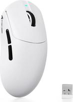 ATTACK SHARK X8 SE belaidė žaidimų pelė, 55 g, itin lengva, PAW3311 jutiklis, BK52820 lustas, 25 000 DPI, BT/2.4G/USB-C, 80 mln. paspaudimų, 500 mAh akumuliatorius, PC/Mac tvarkyklė, balta