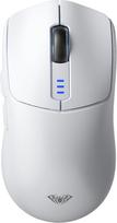 AULA SC580 belaidė žaidimų pelė, 2,4 GHz/USB-C/BT belaidė žaidimų pelė, 12000 DPI, 6 programuojami mygtukai, belaidė pelė PC/Mac žaidėjams (balta)