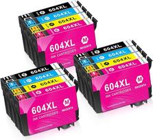 BAISINE 604XL spausdintuvo kasetės, suderinamos su Epson 604 604XL kasetėmis, skirtomis Epson XP-2200 XP-2205 XP-3200 XP-3205 XP-4200 XP-4205 Workforce WF-2930 WF-2935 WF-2910