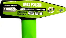 BASS POLSKA Inžinieriaus plaktukas Stiklo pluoštas Tvirtas praktiškas patikrintas kotas Vinių kalimas Surinkimas Dirbtuvės Namai Solidi gamyba 10 metų garantija Stiklo pluošto medžiaga 1000 g