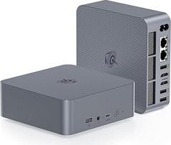 Beelink mini kompiuteris AMD Ryzen 5 5560U (6C/12T, iki 4,0 GHz), mini kompiuteris 16GB DDR4 RAM/500GB M.2 2280 NVME SSD Palaiko 4K @ 60Hz išvestį/WiFi 6/BT5.2/HDMI/Type-C, skirtas žaidimams/biurui/namams