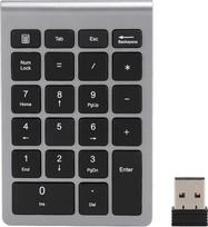 Belaidė skaitmeninė klaviatūra, 2.4G nešiojamoji skaitmeninė klaviatūra su USB imtuvu, klaviatūra su 22 klavišais, skirta nešiojamiesiems kompiuteriams, staliniams kompiuteriams, kompiuteriams ir nešiojamiesiems kompiuteriams (pilka)