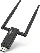 Belaidis USB WiFi adapteris kompiuteriui, USB 3.0 WiFi6E AX5400M WiFi adapteris 802.11AX 6GHz 5GHz 2,4GHz Triple Band Dual 6 DBi antenų belaidžio tinklo adapteris staliniam kompiuteriui