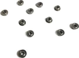 Bimetalinio sandariklio skydas Micro Deep Groove Bearing 10/50/100vnt FR133ZZ 2.38 x 4.762 x 2.38 mm ABEC-1 miniatiūrinis colių flanšinis rutulinis guolis (100 vnt.)