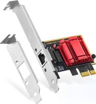 Binardat 2.5G PCIe tinklo adapteris, RTL8125B 2500/1000/100Mbps Ethernet kortelė RJ45 LAN valdiklis, palaikantis PXE, skirtas Windows/Linux/Mac
