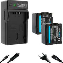 Blumax 2 x VW-VBG130 1100 mAh + įkroviklis VW-VBG130 Tinka įvairiems "Sony" fotoaparatams
