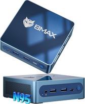 BMAX B4 Plus mini kompiuteris "Windows 11 Pro" 12GB LPDDR5 512GB M.2 SSD "Intel N95" (iki 3,4 GHz) Mikro stalinis kompiuteris su 4K HDMIx2 / Type-C/LAN/WiFi 5/BT 5.0/4xUSB, mažas kompiuteris namų biurui ir namų kinui