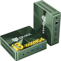 BMAX mini kompiuteris B6 Plus, "Intel Core i3-1000NG4" (viršija N150/N95, iki 3,2 GHz), 12GB LPDDR4 RAM, 512GB NVMe SSD W-11 Pro, 4K 3 ekranas HDMI/USB-C, "Wi-Fi", BT mini kompiuteris biurui, namams ir verslui