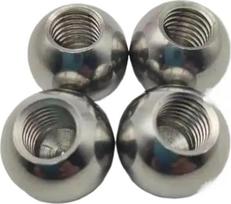 Bohrkugeln aus Edelstahl 1 Stück M3 M4 Gewinde Halbloch Edelstahl Ø5 6 7 8 9 10~50mm Bohrkugeln Innengewinde Sackloch Glatte Kugelperle(19mmxM3)