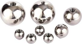 Bohrkugeln aus Edelstahl 1 stücke M2 M3 M4 M5 Gewinde Edelstahl Bohren Kugeln Halb Loch Weibliche Sackloch Glatte Ball Perle Solide(8mm x M5)