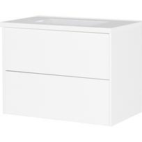 Baltos spalvos matinis pakabinama spintelė po kriaukle 81x61 cm Bodera – Germania