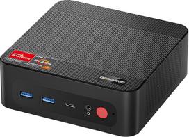 BOSGAME P4 Plus Dual 2.5G LAN mini žaidimų kompiuteris, AMD Ryzen 7 5825U procesorius (iki 4,5 GHz), Windows 11 Pro mini kompiuteris, 16GB DDR4 RAM, 512GB PCIe 3.0 SSD, mini žaidimų stalinis kompiuteris