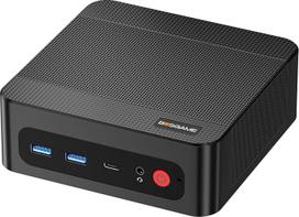BOSGAME P4ultra Mini PC Ryzen 7 7730U (iki 4,5 GHz, 8C/16T) Mini kompiuteris, DDR4 16GB RAM, 1 TB M.2 NVMe SSD Mini stalinis kompiuteris, HDMI/DP/USB-C, Dreifachbildschirm-Anzeige, LAN RJ45 *2, WiFi 6E, BT 5.2