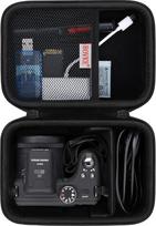 BOVKE Kamera Case für Kodak PIXPRO AZ405/AZ425/AZ255/AZ401/AZ528 Digitalkamera Vlogging Kamera, Vlogging Kameras Hard Travel Tragetaschen Schutztasche, Schwarz