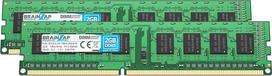 BRAINZAP 4GB (2x 2GB) DDR3 RAM DIMM PC3-8500U 2Rx8 1066 MHz 1.5V CL7 kompiuterio atminties modulis