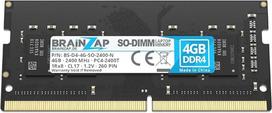 BRAINZAP 4GB DDR4 RAM SO-DIMM PC4-2400T 1Rx8 2400 MHz 1.2V CL17 nešiojamųjų kompiuterių atminties modulis