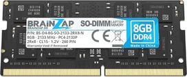 BRAINZAP 8GB DDR4 RAM SO-DIMM PC4-2133P 2Rx8 2133 MHz 1.2V CL15 nešiojamųjų kompiuterių atminties modulis